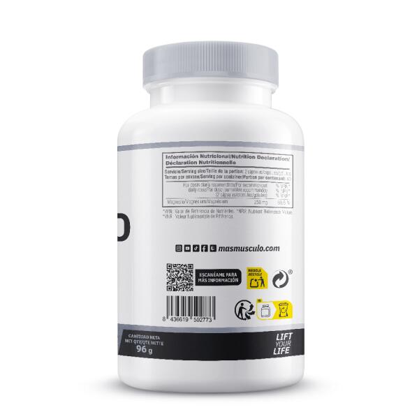 Magnesiumbisglycinaat 250 mg - 120 plantaardige capsules MASmusculo 3/5