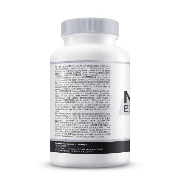 Magnesiumbisglycinaat 250 mg - 120 plantaardige capsules MASmusculo 2/5