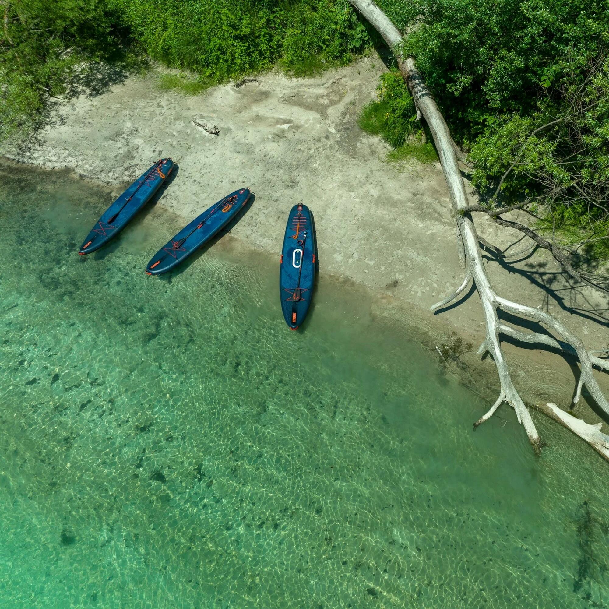 Conjunto de pranchas de stand up paddle insufláveis Jobe Sports Yarra Elite 10.6 2/7