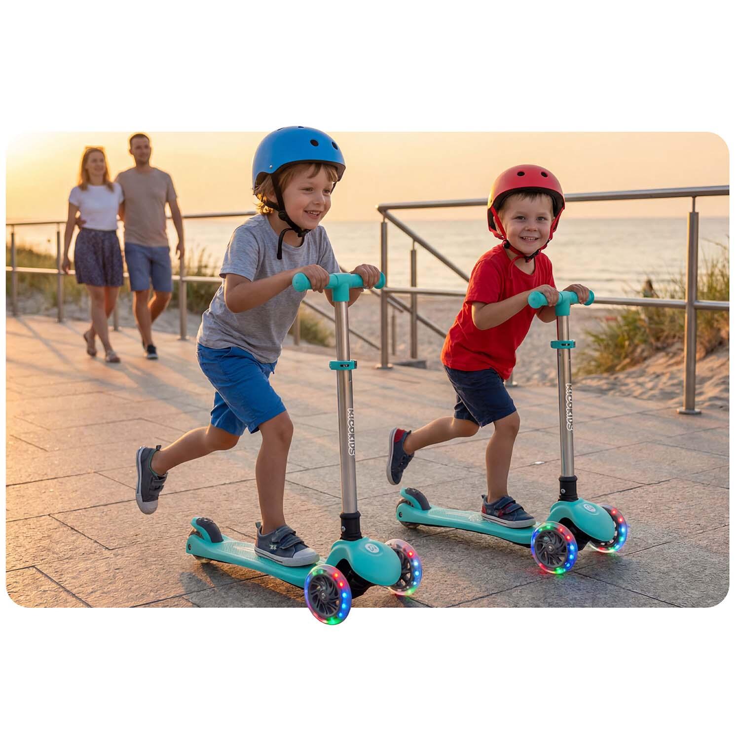 Hulajnoga trójkołowa dla dzieci Ricokids balansowa świecąca w ciemności 765700 6/7