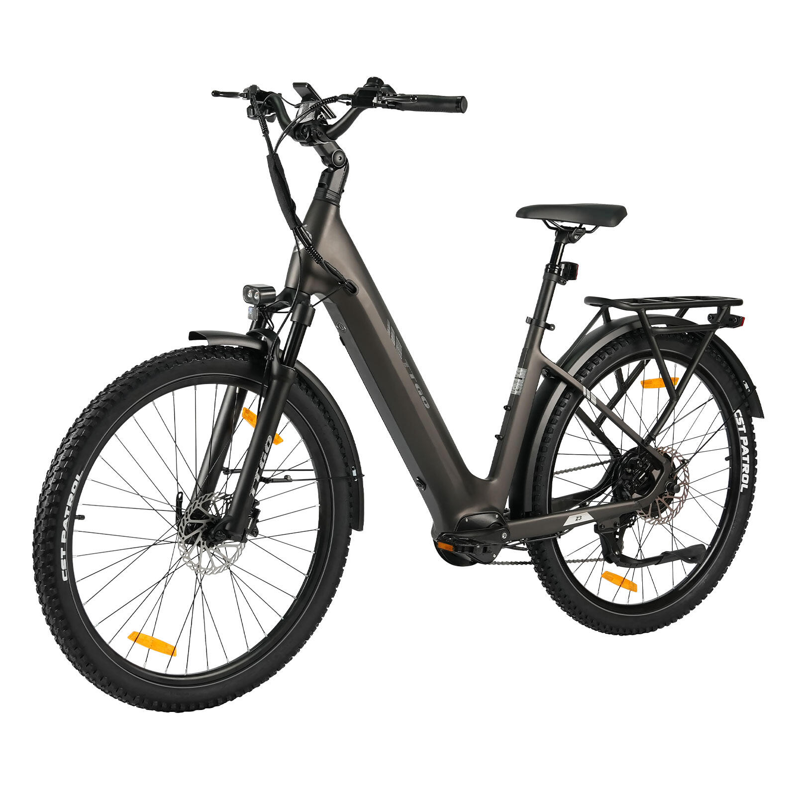 Bicicletă electrică TTGO Z3 cu baterie detașabilă de 48V 15Ah 4/7