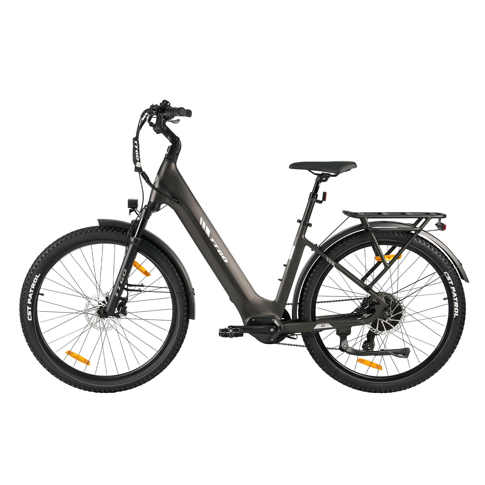 Bicicletă electrică TTGO Z3 cu baterie detașabilă de 48V 15Ah 6/7