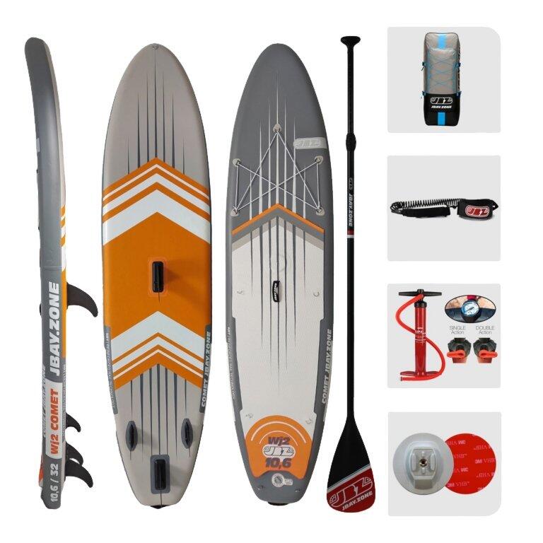 Šedá sada paddleboardu. Zobrazit produkt.