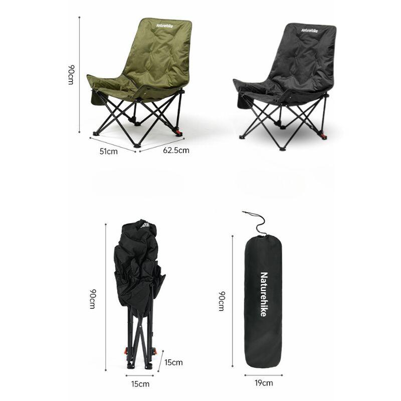 Naturehike Krzesło turystyczne Sea Star 001 CNK2450JJ020-Black 5/5
