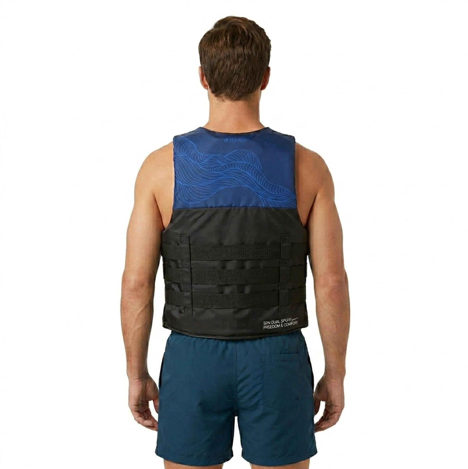 Gilet 50N Nylon Bleu 4/5