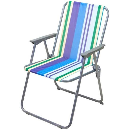 Krzesło turystyczne ProBeach z podłokietnikami składane