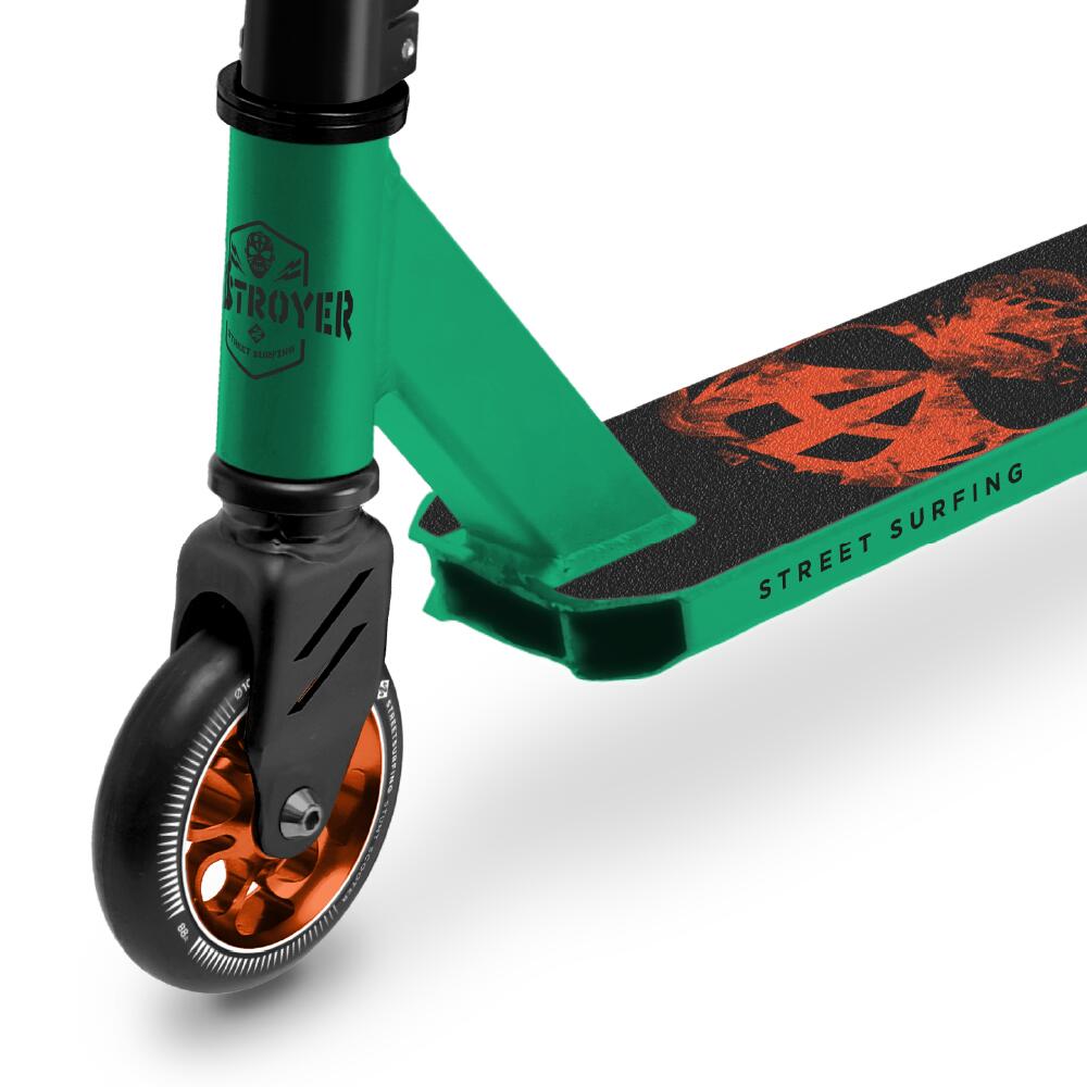 Trotinete de Acrobacias Destroyer Smoked Skull Green 3/7