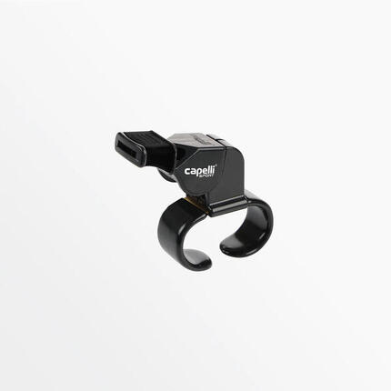 CS Referee Pealess Whistle with Finger Grip One Size