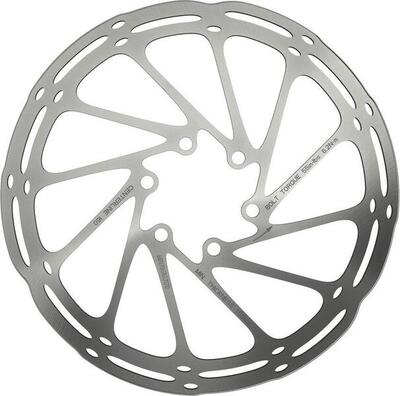 Disco Sram Centerline 6 Fori Arrotondato Argento 180 mm