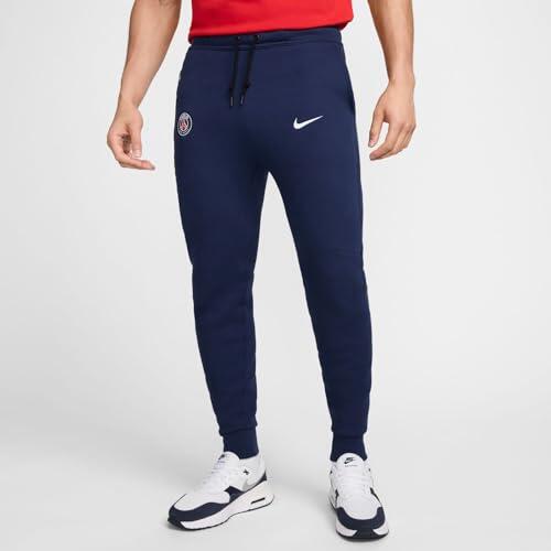 Nike Heren PSG Tech Fleece Joggingbroek, Marineblauw/Wit, M 2/7