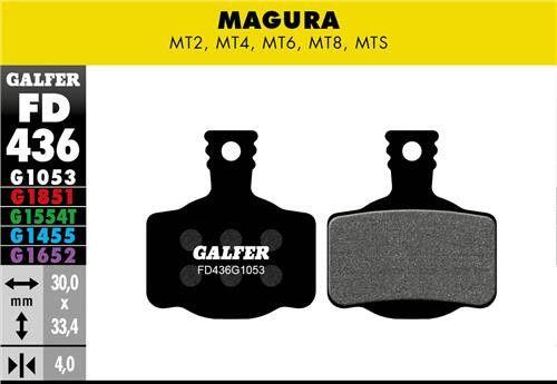 Plaquette de frein standard - Magura MT2, MT4, MT6, MT8, MTS 2/3
