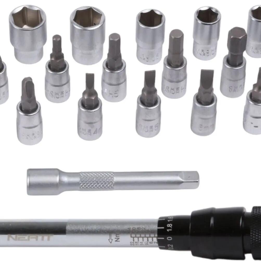 Neatt Attack Torque Wrench 2-24 Nm - 1/4'' + 25 Bits