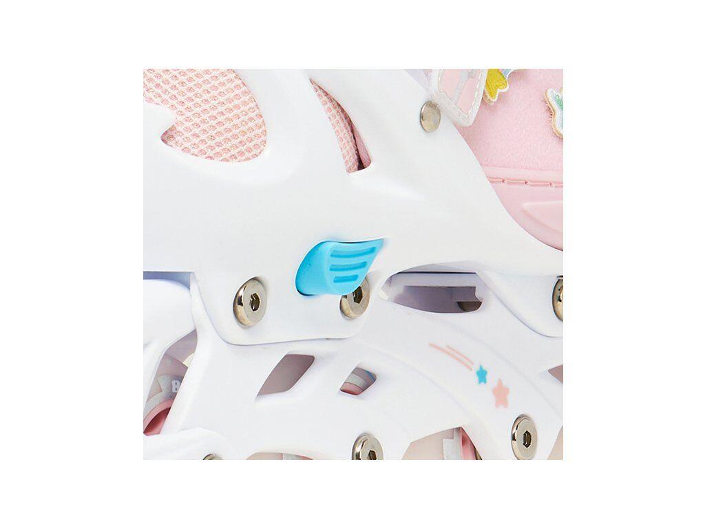 Lilly-Rollschuhe mit leuchtenden LED-Rädern und Klettverschluss-Aufnähern 6/14
