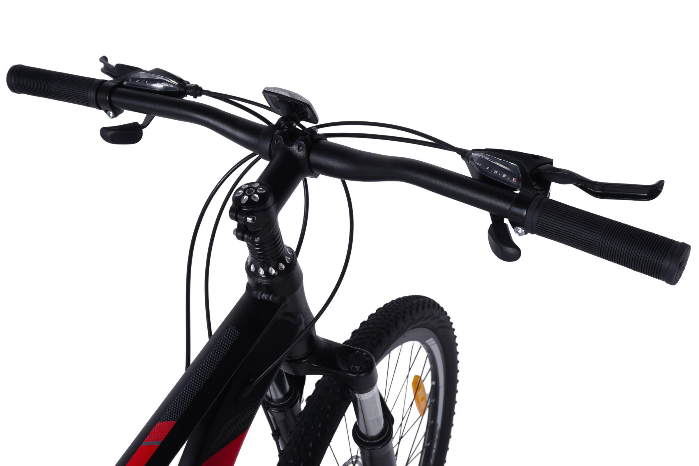Davi Montaro Aluminium, 27.5", 160–185 cm, 21 vitesses, noir/rouge 4/6