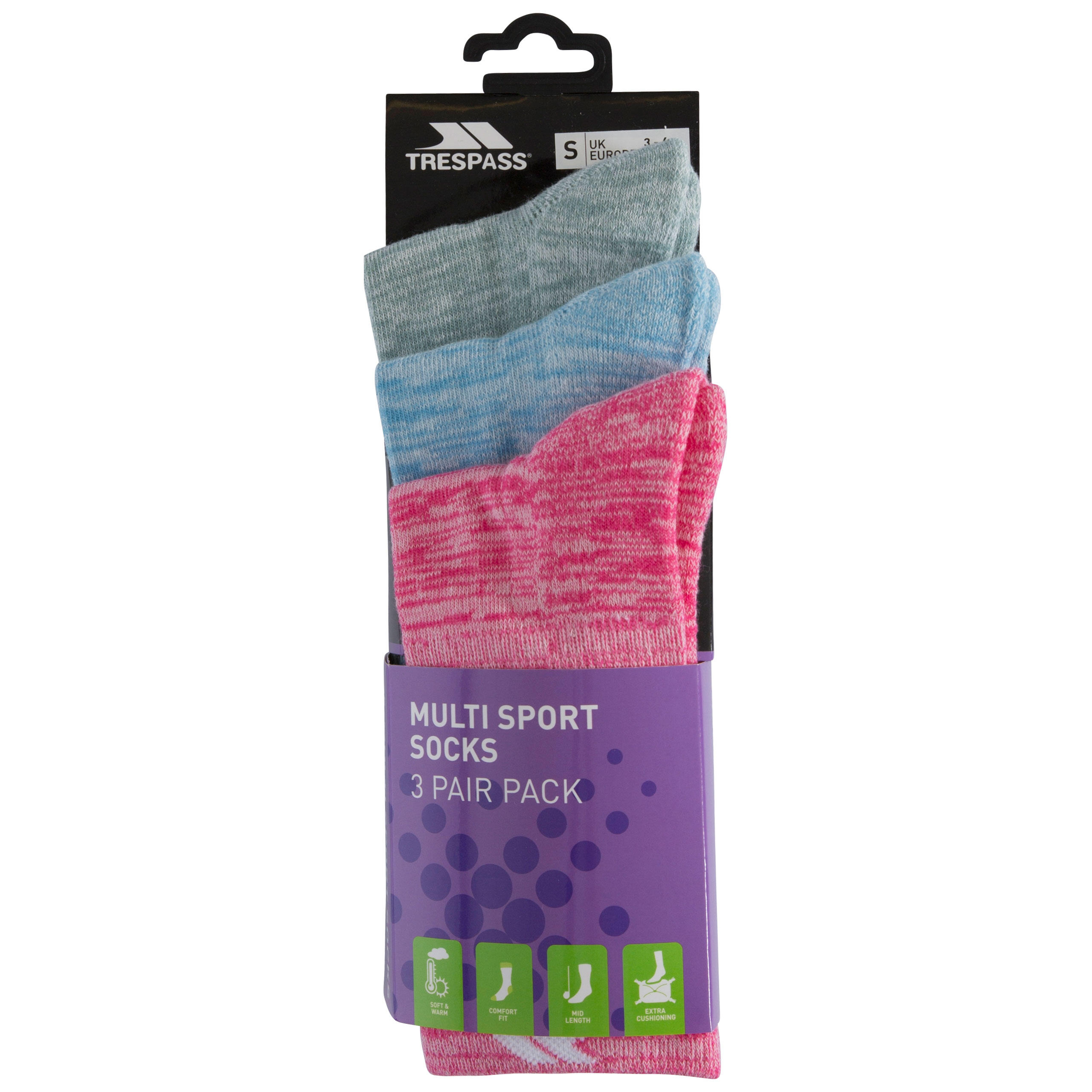 Socken für Damen Trespass Helvellyn (x3) 5/5