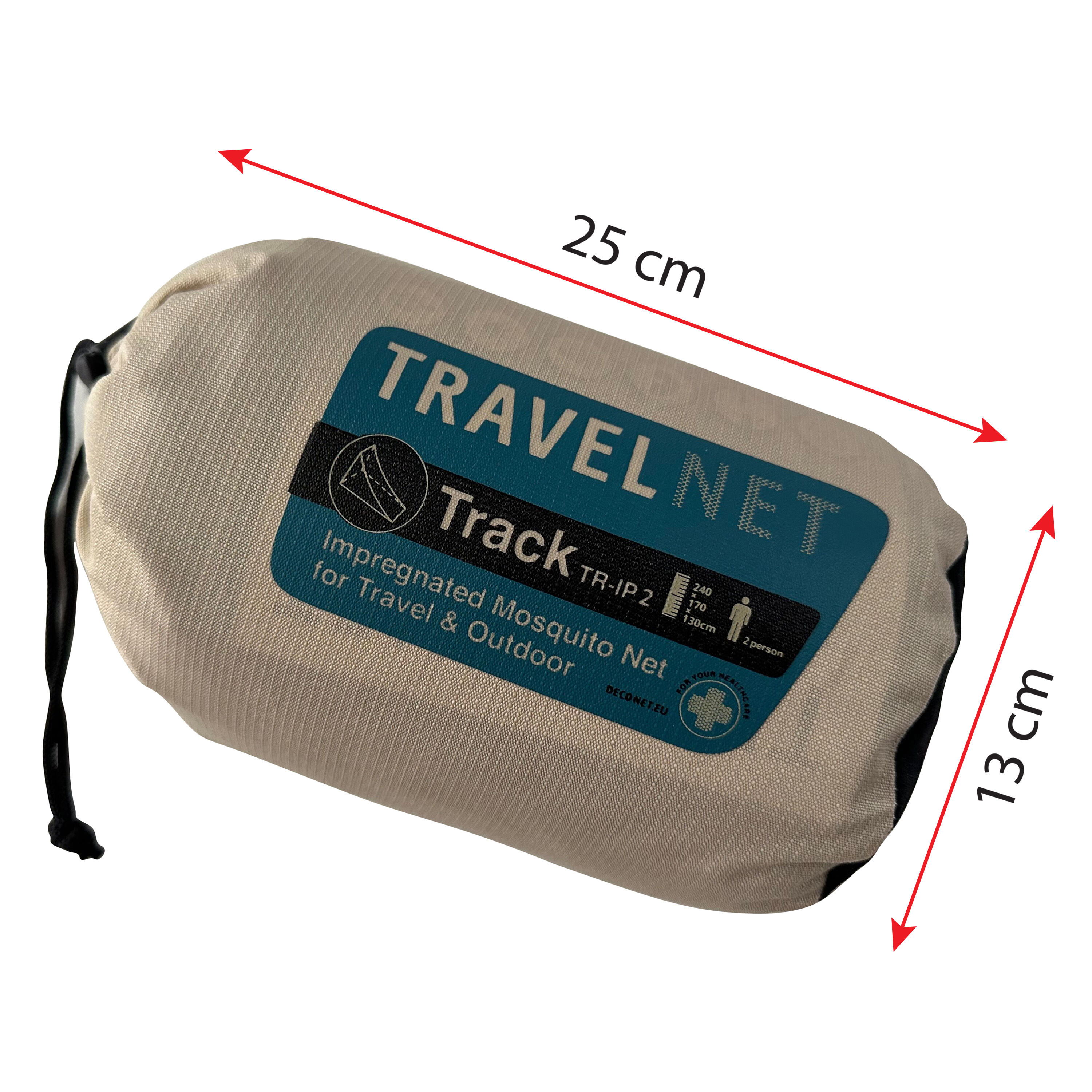 Travelnet moustiquaire de voyage Track II BLANCHE - imprégnée 7/7