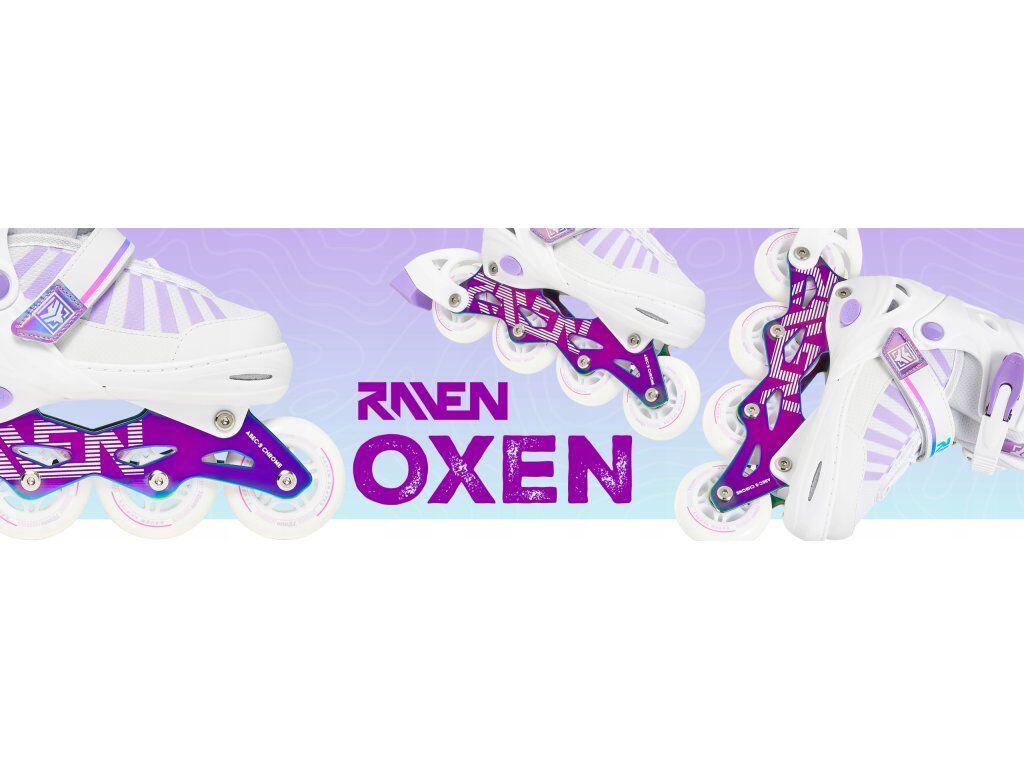 Rolos ajustáveis Raven Oxen Branco/Neo Chrome 7/7
