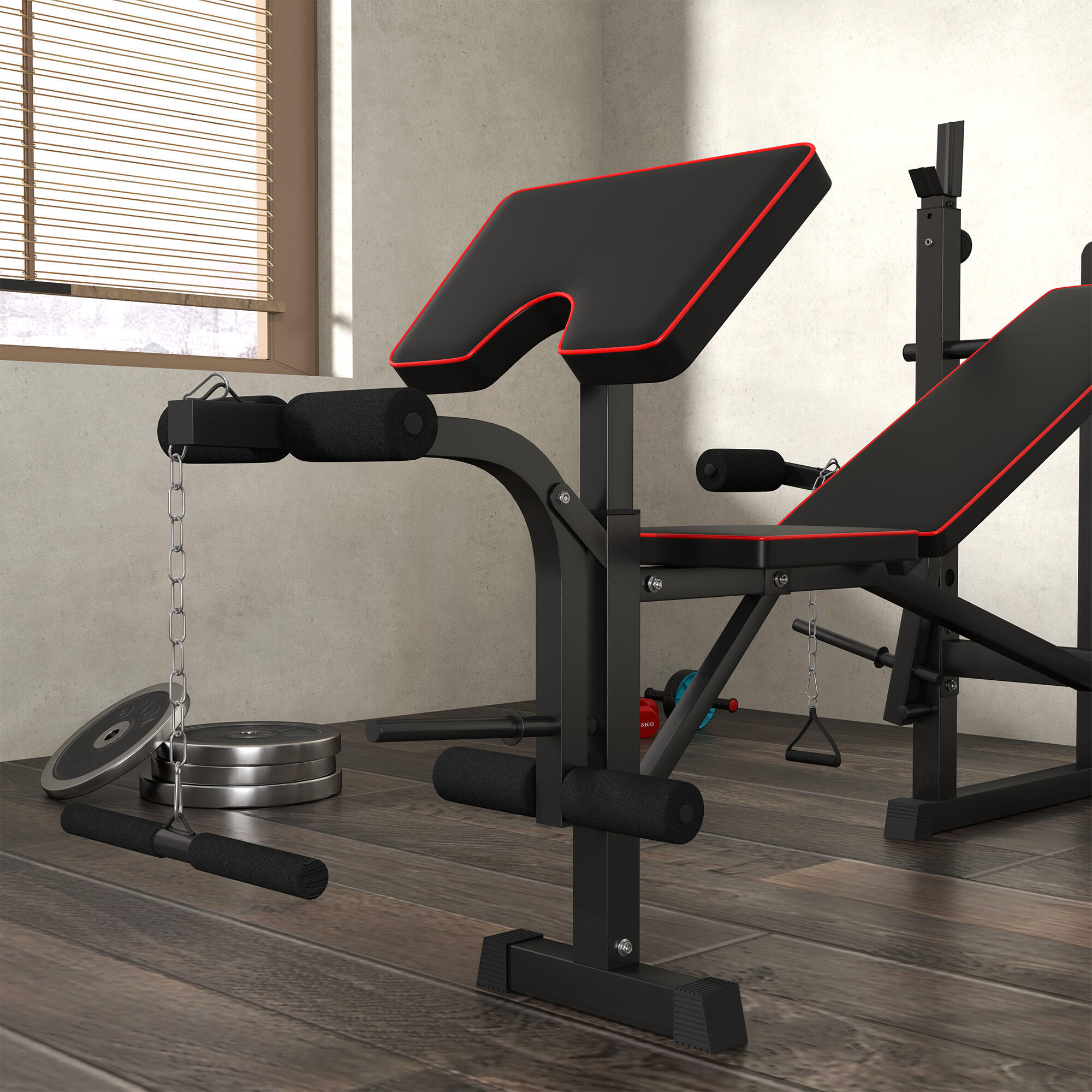 Banco de Pesas SPORTNOW 213x140x116 cm Negro 4/8