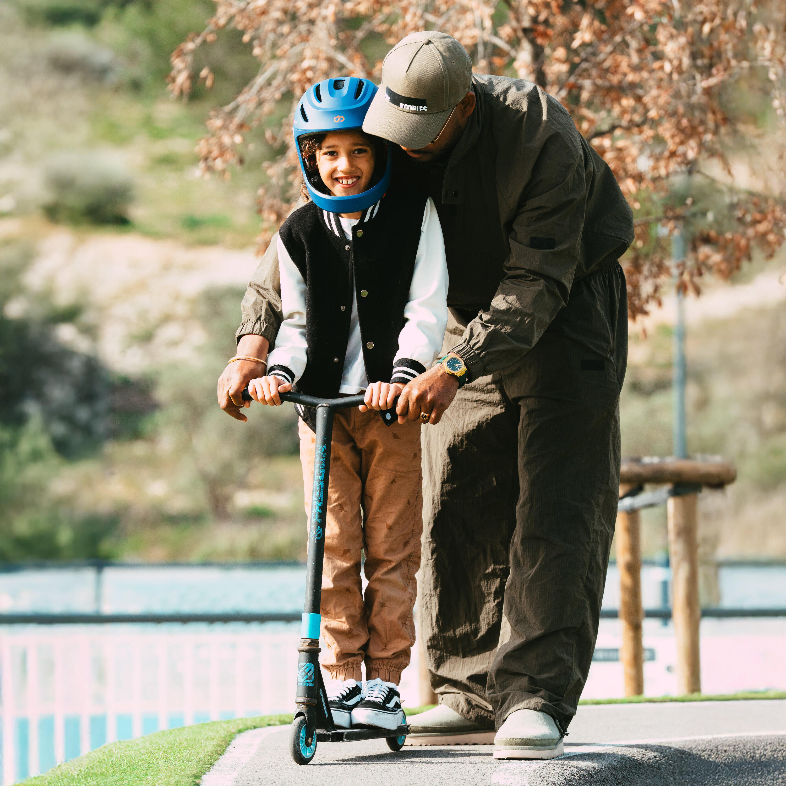 Virgo Kid Blu - Casco integrale per bambini 7/9