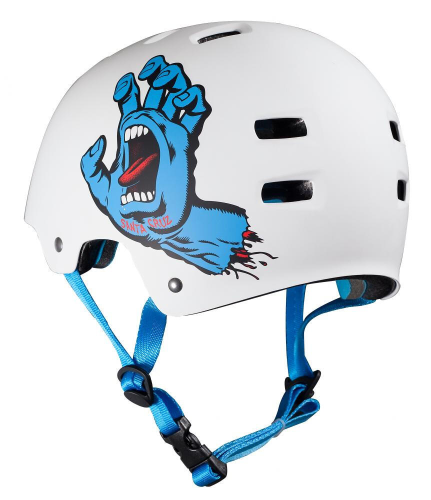 Skateboard-Helm Bullet X Santa Cruz Matt White 2023 1/7