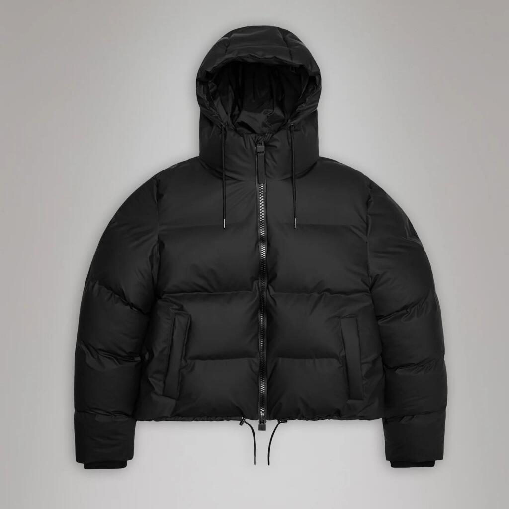 Giacca Rains Modello Alta Short Puffer Jacket W3t Colore Nero 2/7