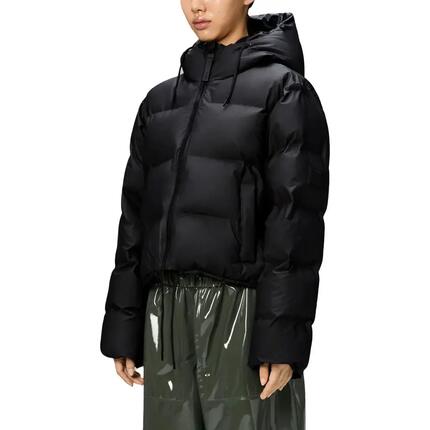 Kurtka RAINS ALTA SHORT PUFFER JACKET W3T Czarny