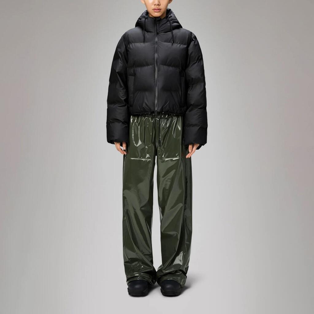 Giacca Rains Modello Alta Short Puffer Jacket W3t Colore Nero 4/7