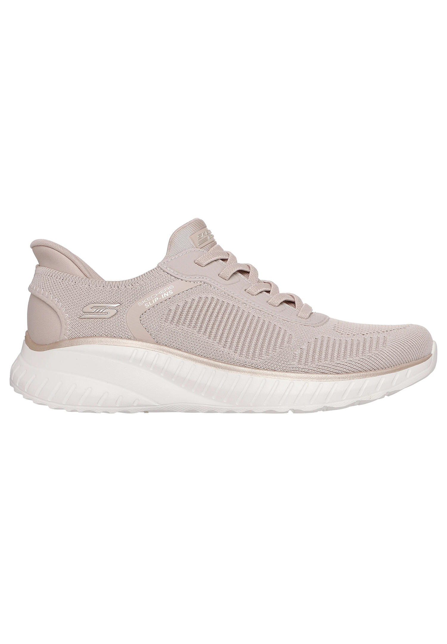 Zapatillas Mujer Skechers Bobs Squad Chaos Beige 3/7