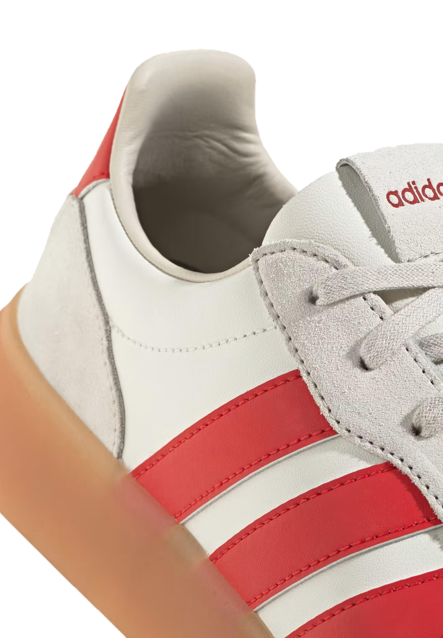 Adidas Herren BARREDA DECODE LUX Sneaker JR1231 Schnürschuhe Schuhe Beige/Rot 4/7