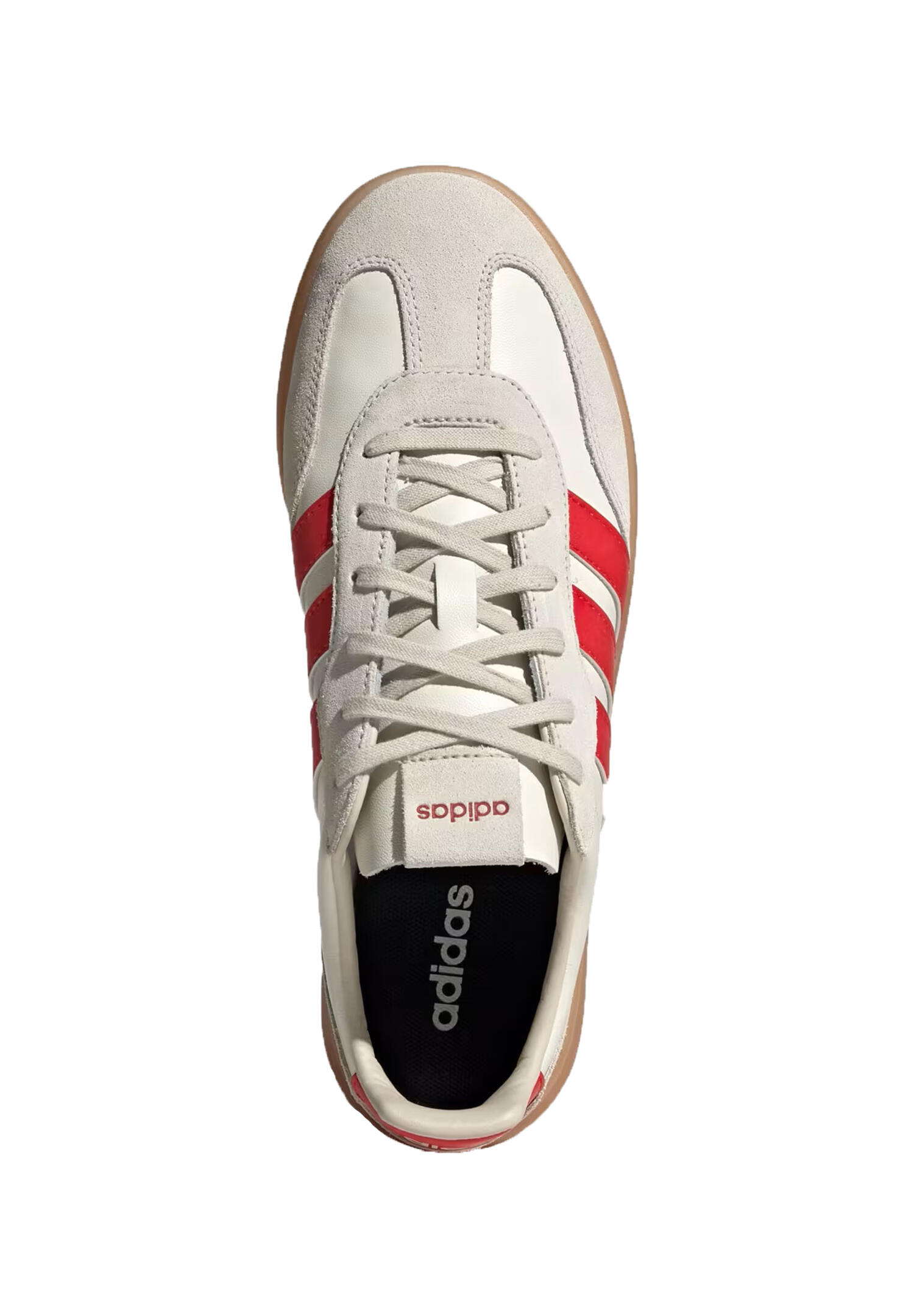 Adidas Herren BARREDA DECODE LUX Sneaker JR1231 Schnürschuhe Schuhe Beige/Rot 6/7