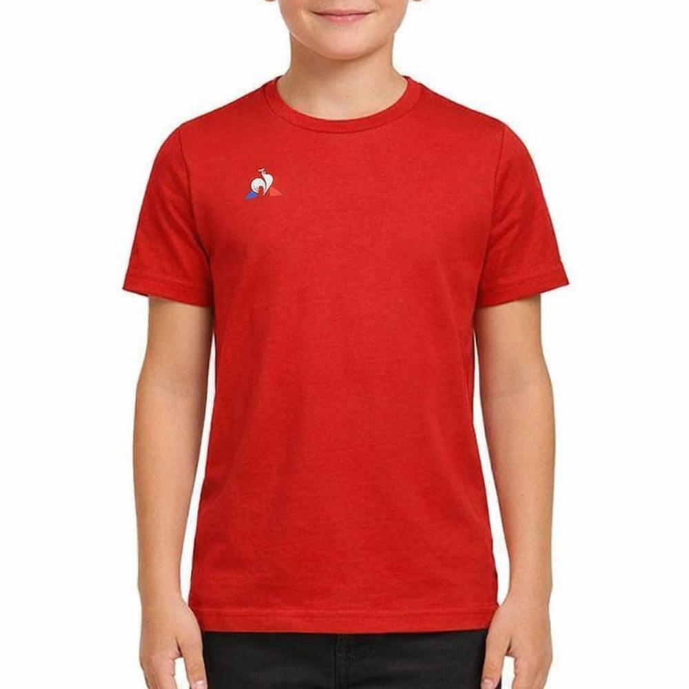 T-shirt Rouge Garçon Le Coq Sportif Presentation 1/2