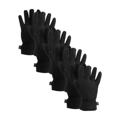 Heatkeeper - mega thermo kinderhandschoenen - zwart - 4-paar