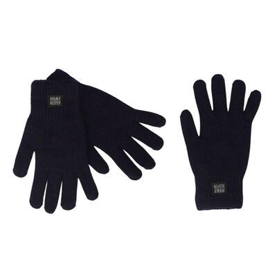 Heatkeeper - gebreide thermo handschoenen - heren - zwart - 2-paar