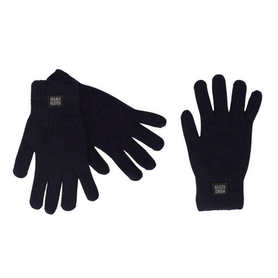 Heatkeeper – Gestrickte Thermohandschuhe – Herren – Schwarz – 2 Paar