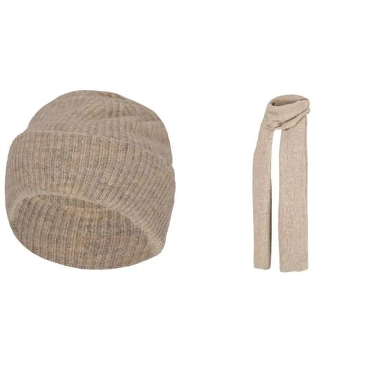 Dames Muts & Sjaal Set One Size Zwart