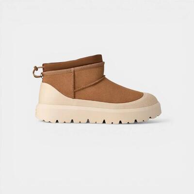 Ugg classic ultra mini weather hybrid boot chestnut whitecap