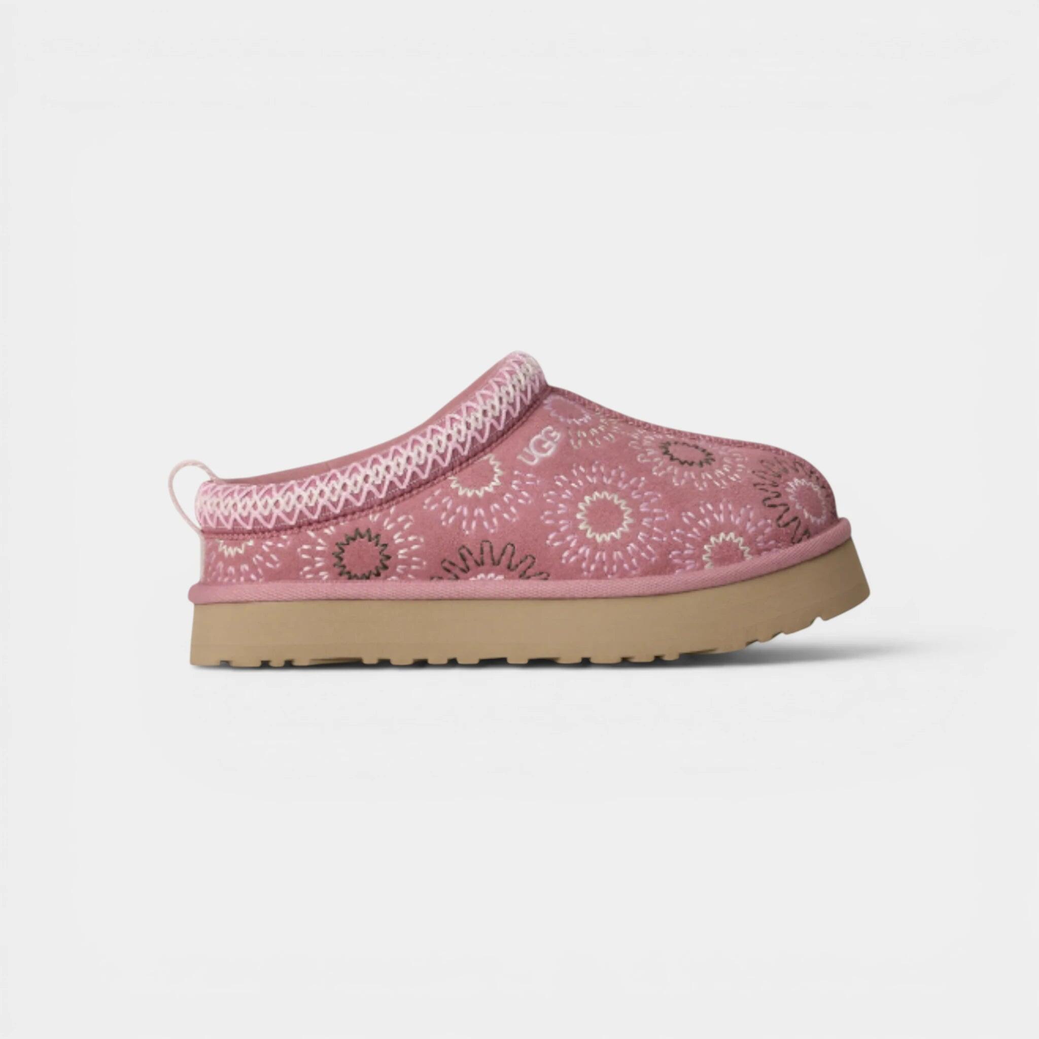 UGG Tazz Sun Stitch Slipper Horizon Pink (Kids) 1/4