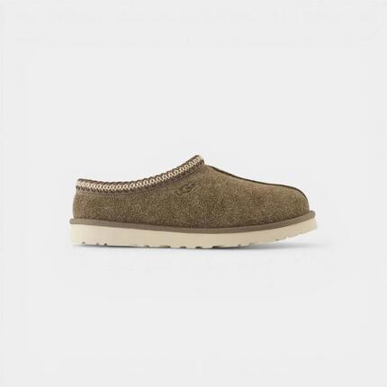 UGG Tasman Shaggy Suede Slipper Smoke Plume