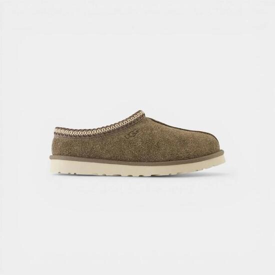 UGG Tasman Shaggy Suede Slipper Smoke Plume