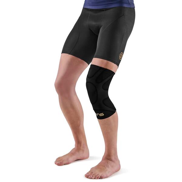 Black compression knee sleeve
