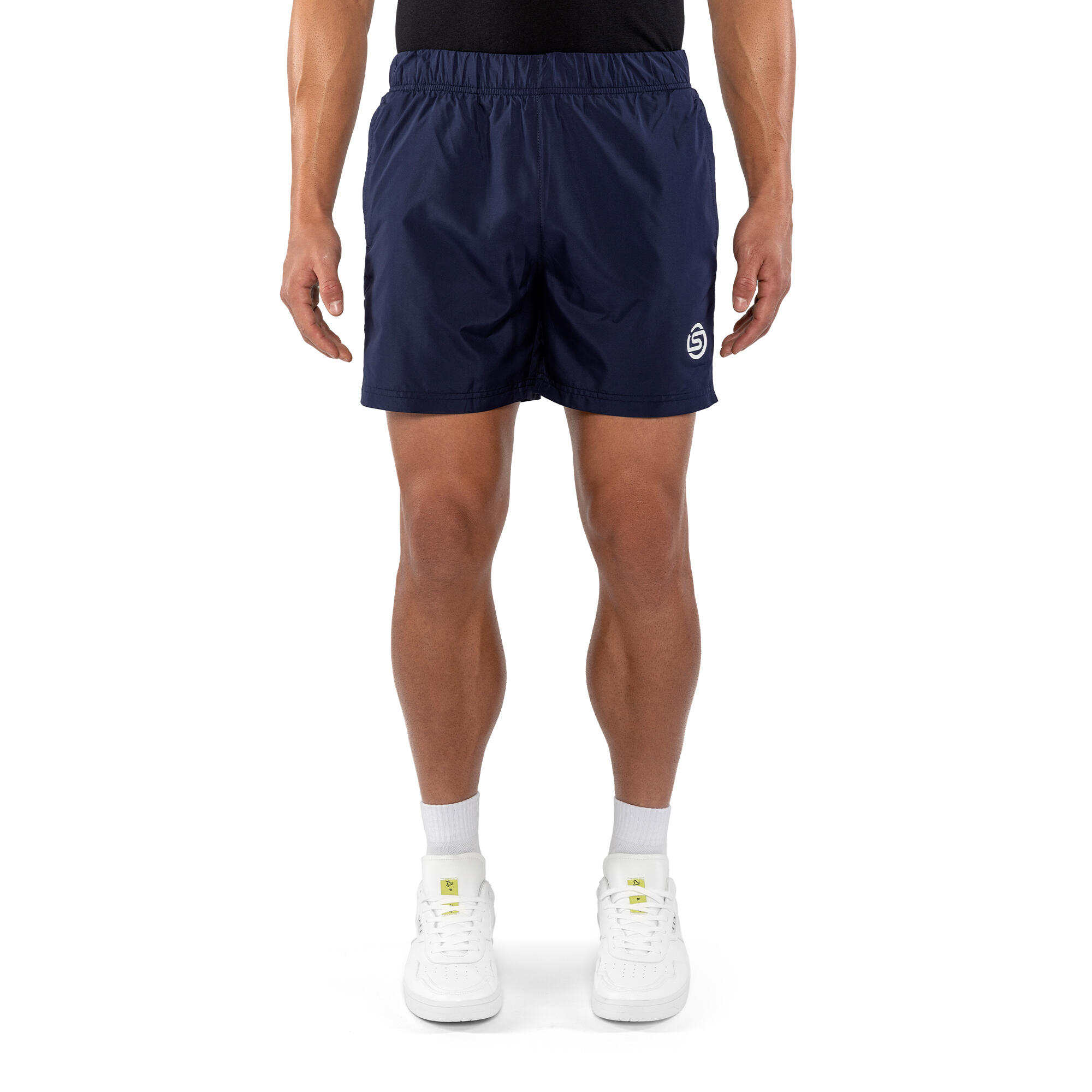 SKINS Activewear Men's Woven Shorts Soft Cotton Midnight Navy XXL