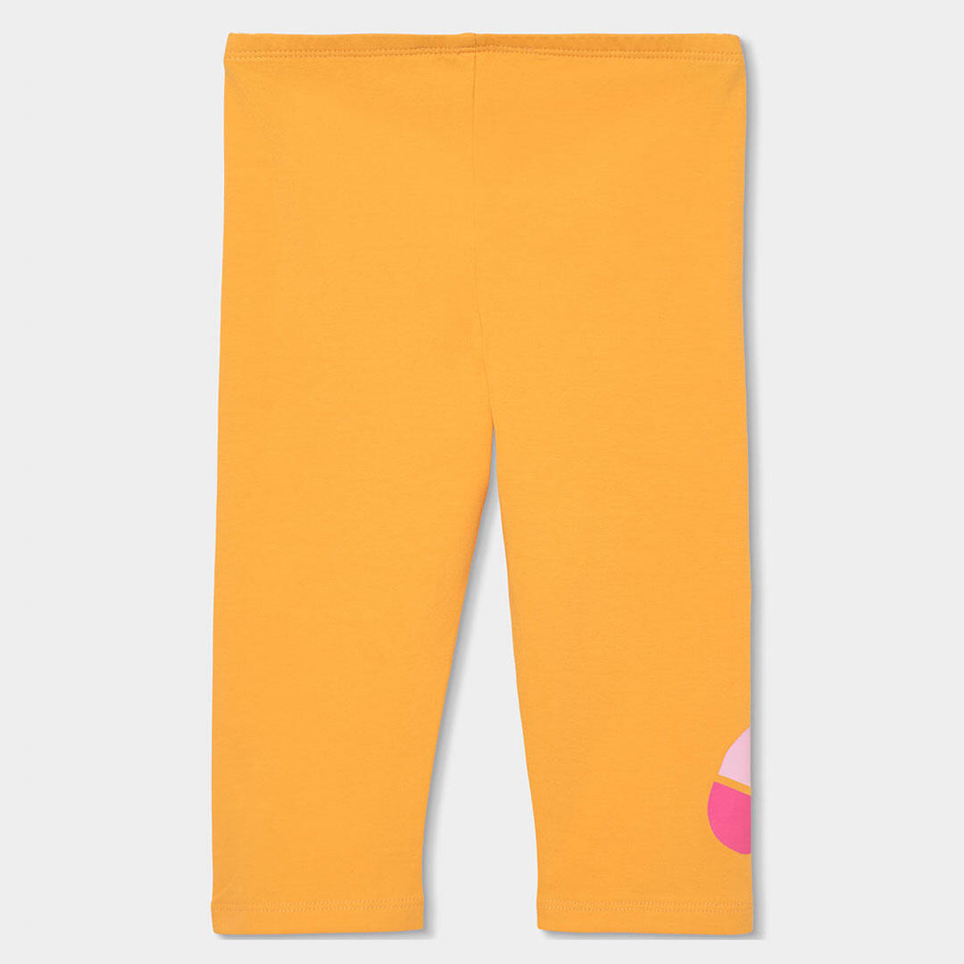 Leggings de verano de gimnasia kids niña boboli amarillo 2/4