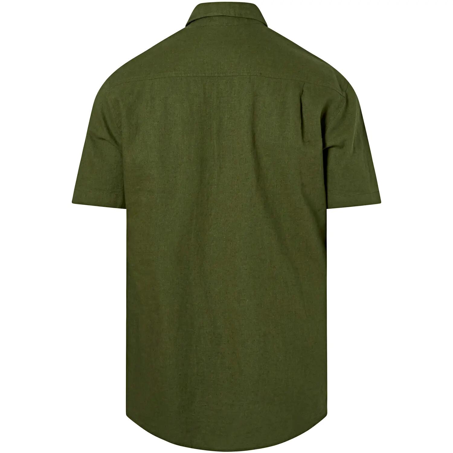 Pinewood Värnamo Hemp Mix S/S Shirt Herren (Pine Green) Größe M 2/2