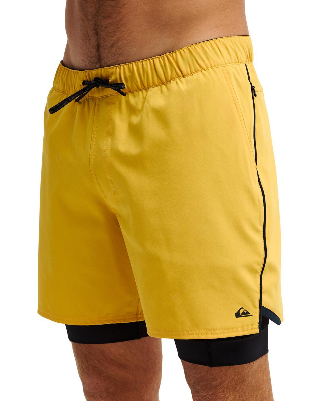 Boardshort anfibio HIGHLINE AMPHIBIAN 17" Amarillo Hombre 3/4