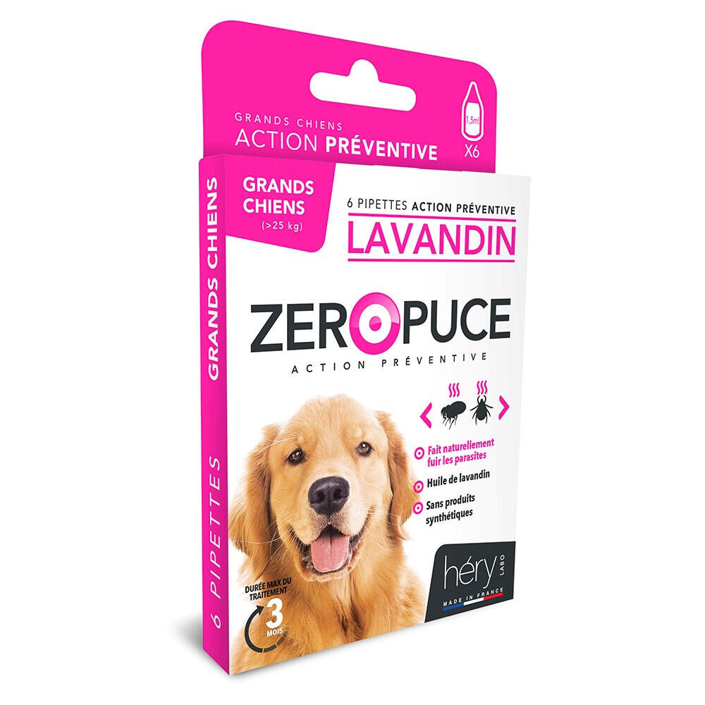 Antiparasite pour chien Héry Pipet G Lavand (x6) 2/2