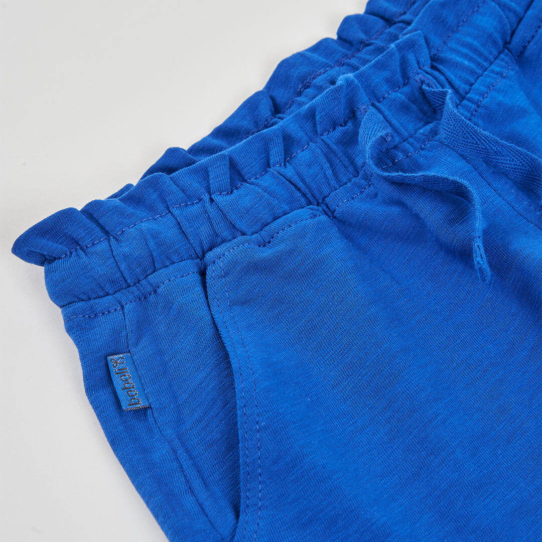 Shorts de verano de tenis kids niña boboli azul 3/4