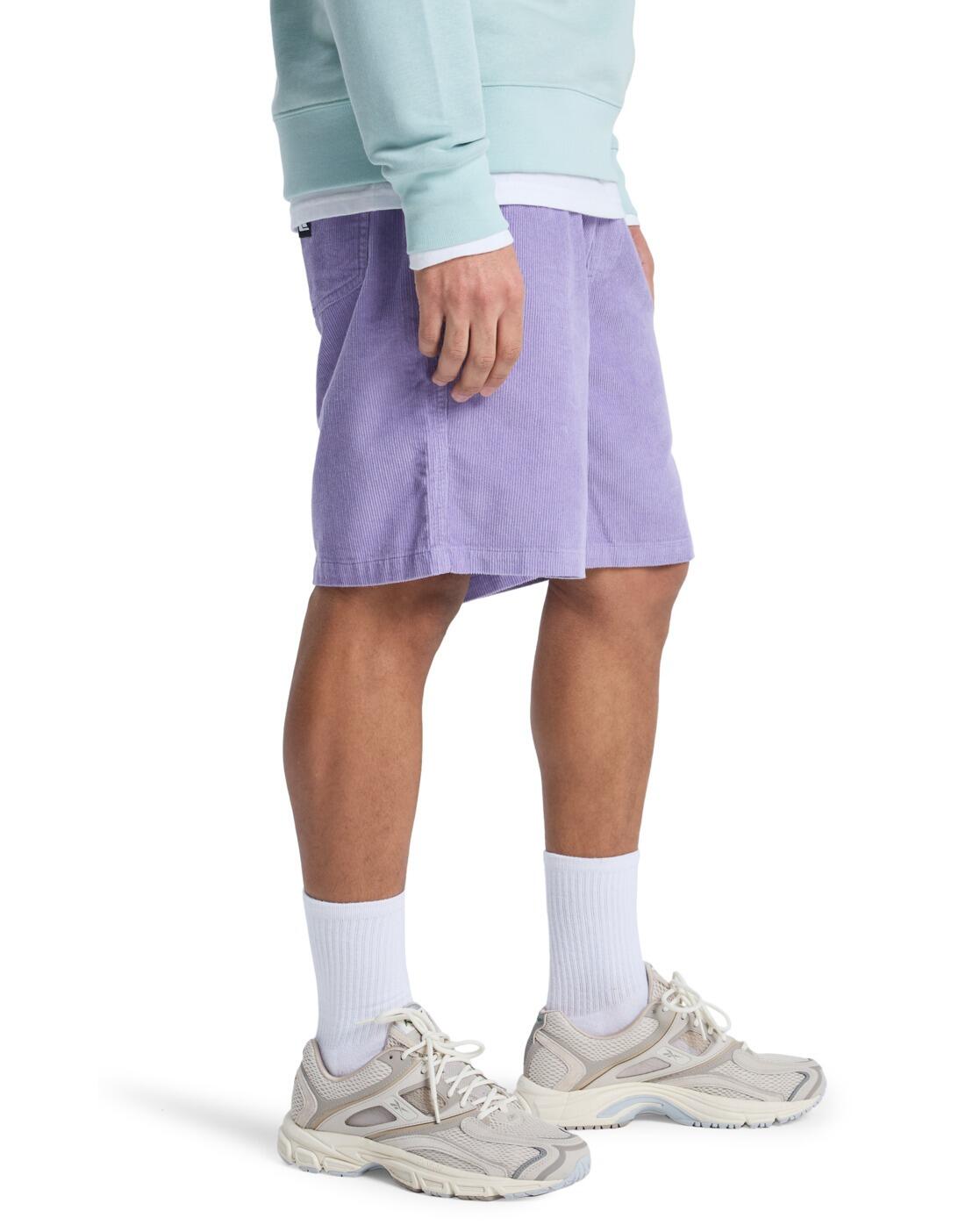 Bermuda en velours côtelé TAXER 18" Violet Homme 3/4