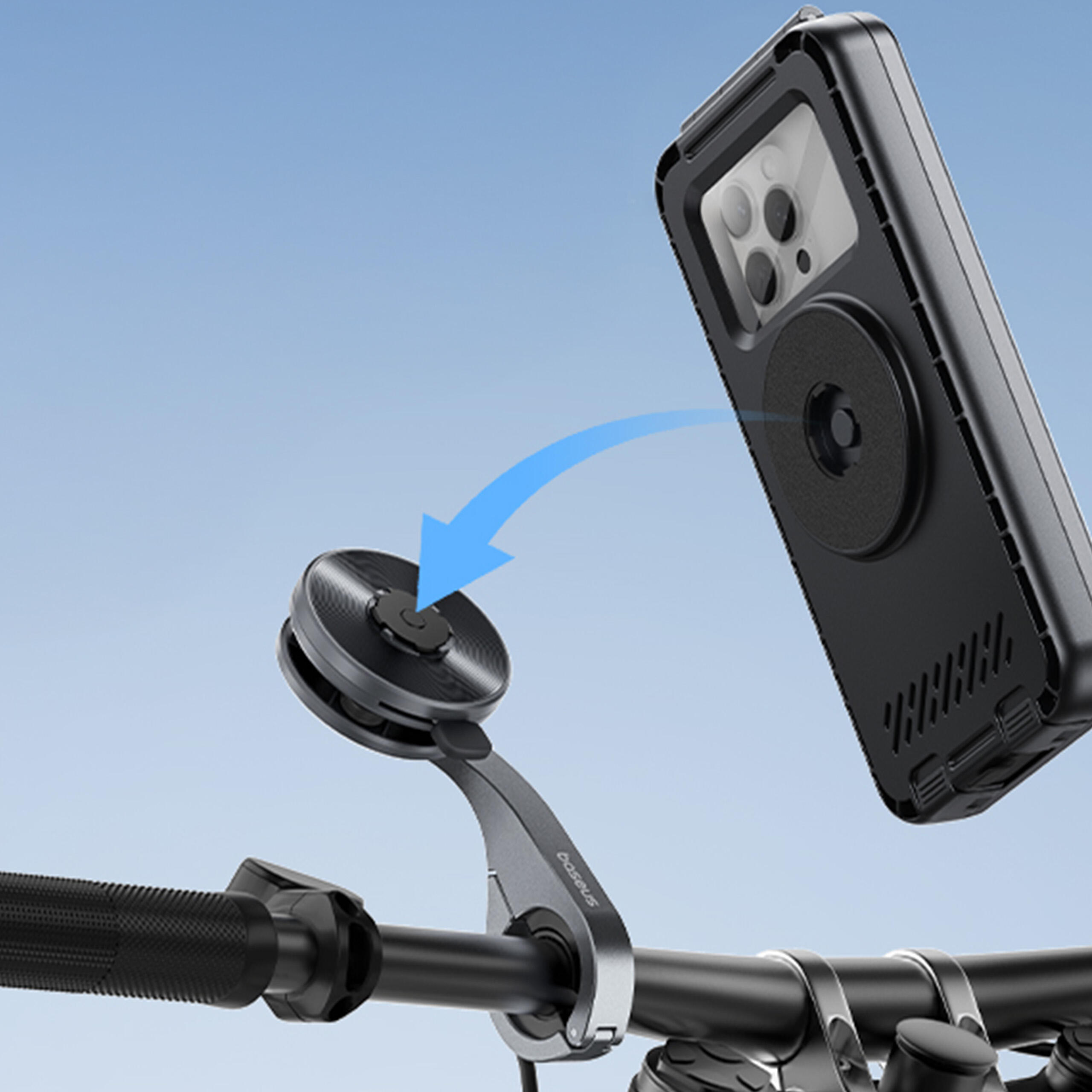 UCHWYT ROWEROWY NA TELEFON MAGNETYCZNY NA KIEROWNICĘ ANTYKRADZIEŻ BASEUS 4/7