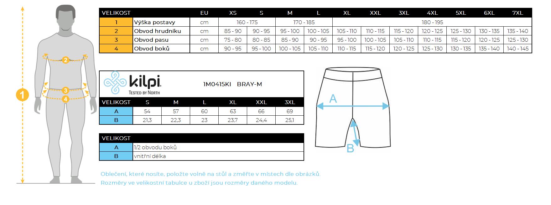 Fitnessshorts voor heren Kilpi BRAY-M 5/5