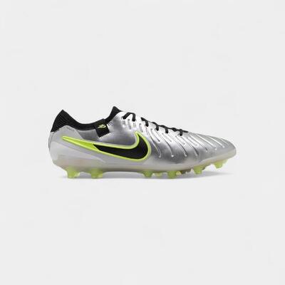 Nike tiempo legend 10 elite ag-pro metallic silver volt black